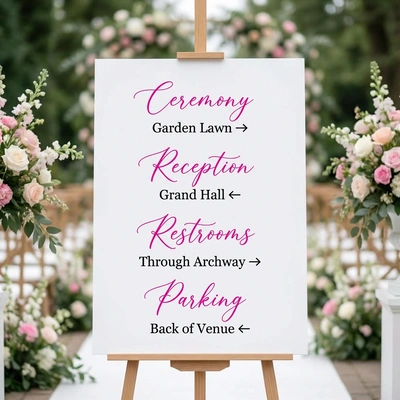  Wedding Direction Sign