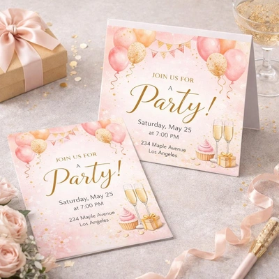  Invitation  -  Folded