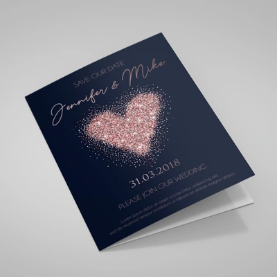 A5 Save the Date Card