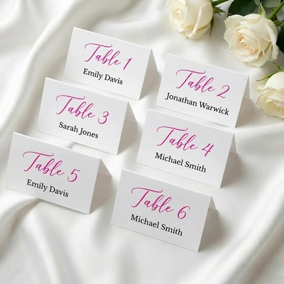  Folded Table Numbers