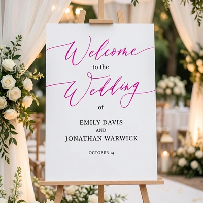  Wedding Welcome Sign