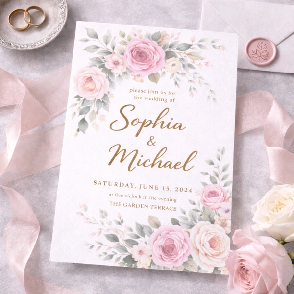 Wedding Invitation - Flat