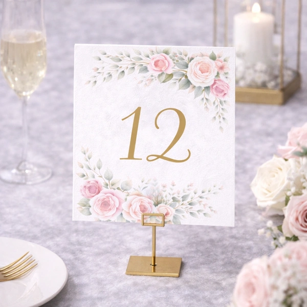 Wedding Table Number  -  Flat