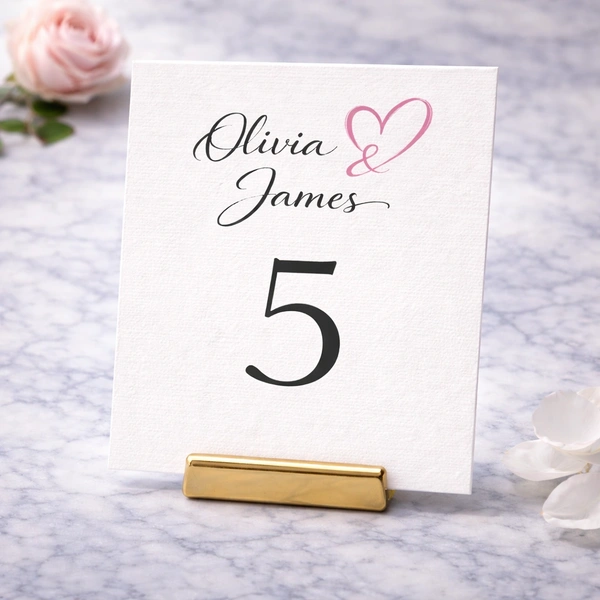  Table Number In Holder