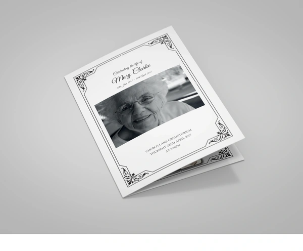 Classic Order of Service 4 pages