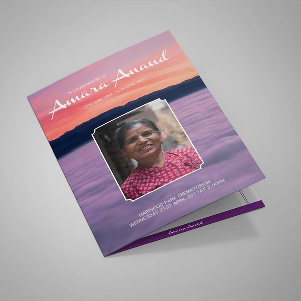 Red Sky Order of Service, 4 pages