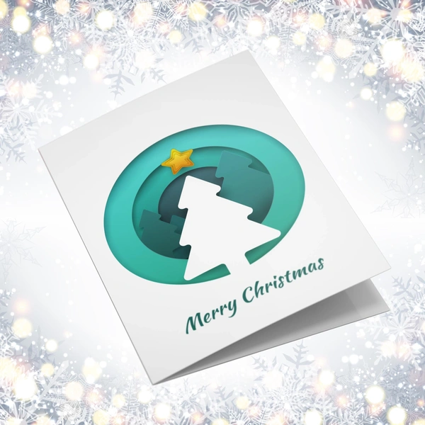 A5 Landscape Christmas Card Design