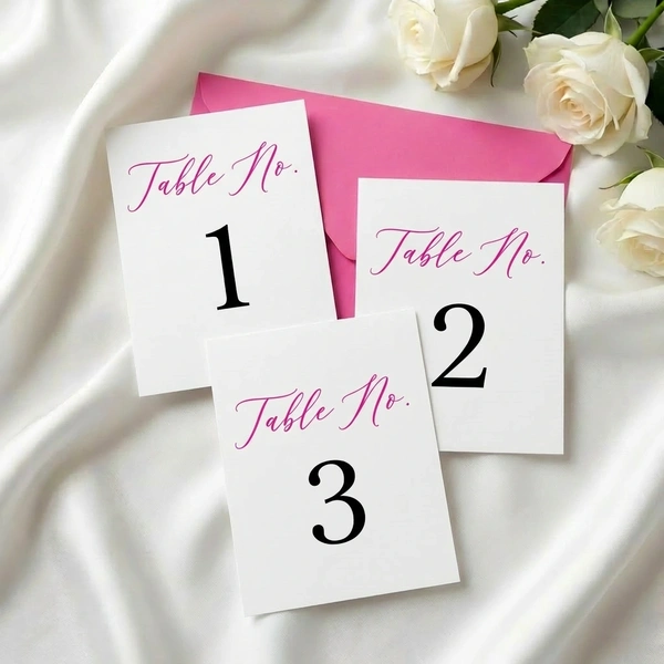  Printed Table Numbers