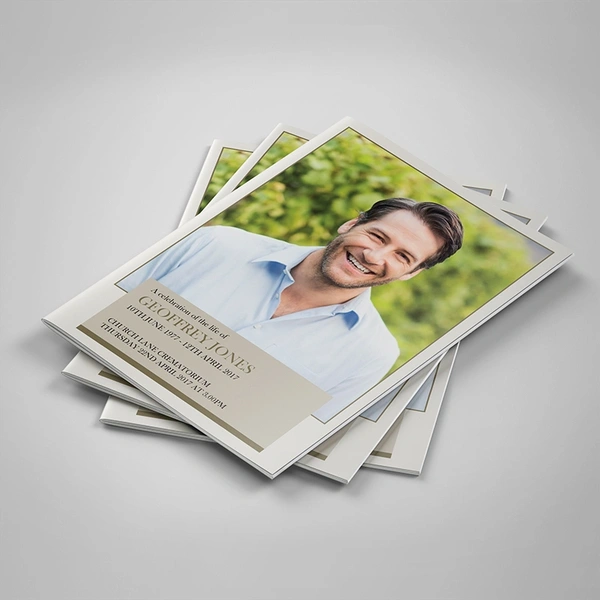 Large Photo Order of Service, 20 pages