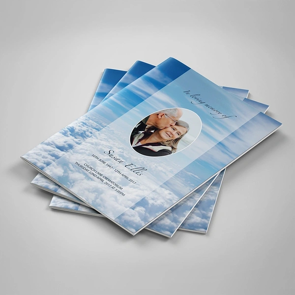 Blue Clouds Order of Service, 20 pages