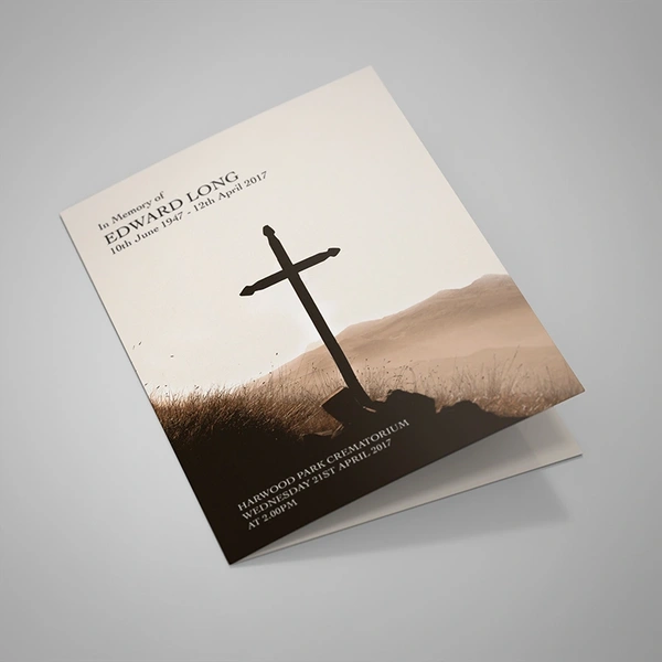 Cross Order of Service, 4 pages