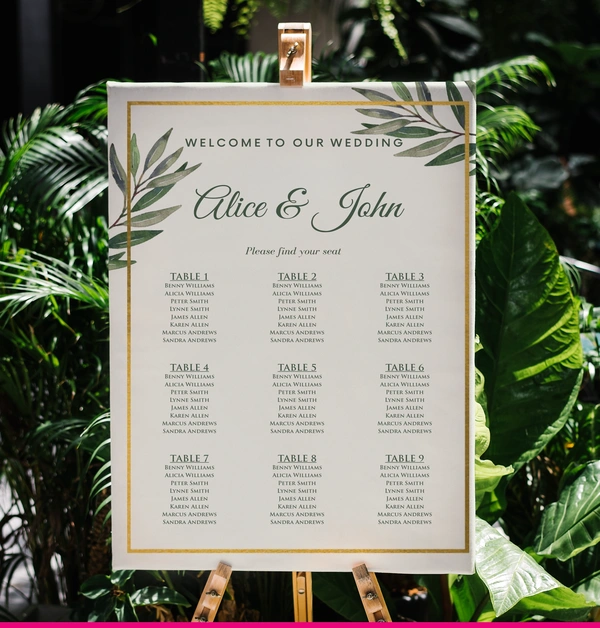  Table Plan 1p