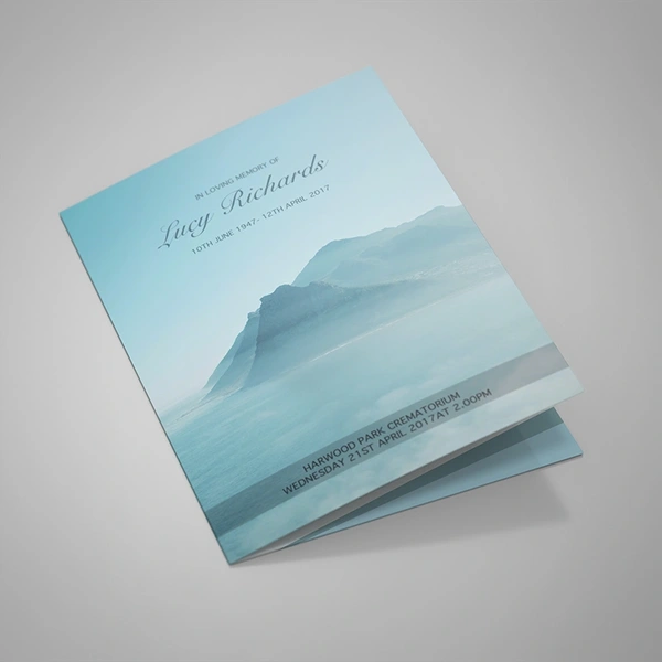 Coastal View Order of Service, 4 pages