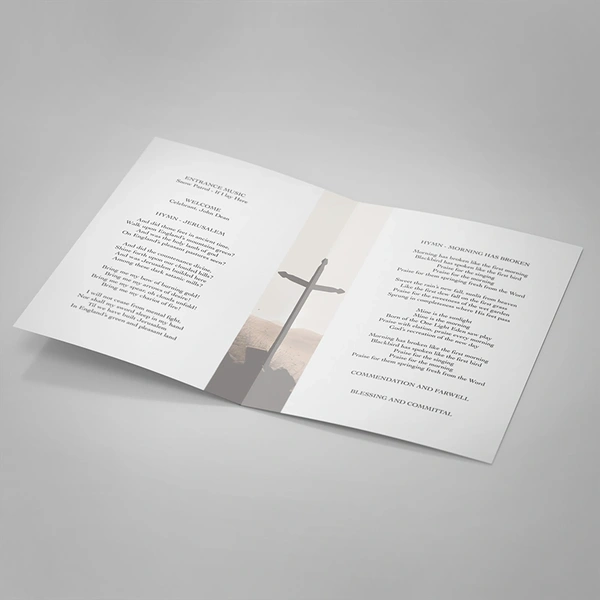 Cross Order of Service - Inside Page Design