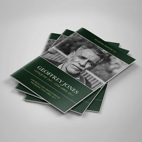 Modern Order Of Service Booklets, 20 pages