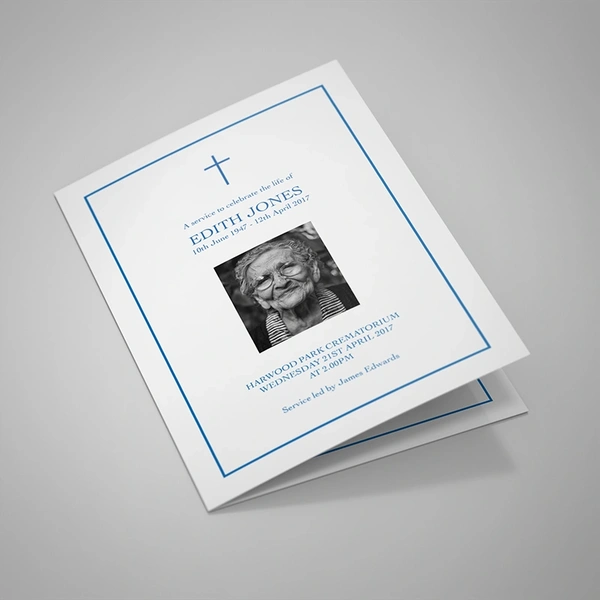 Small Cross Order of Service, 4 pages