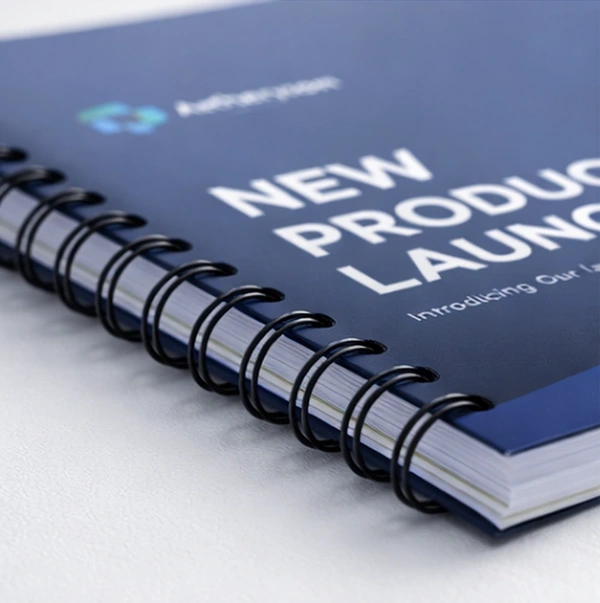  Wire Bound Booklet  -  Spine