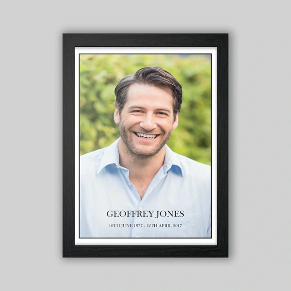 Framed Memorial Photo