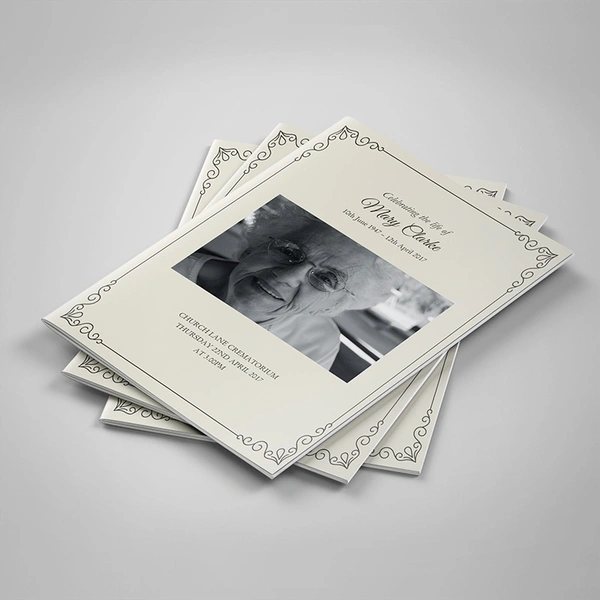 Cream Order Of Service, 20 pages